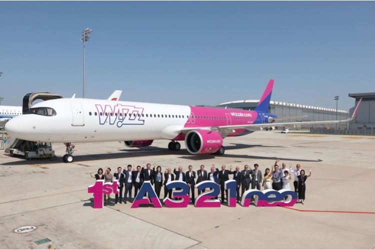 Авиакомпания Wizz Air получит первый самолет Airbus, собранный в Китае 